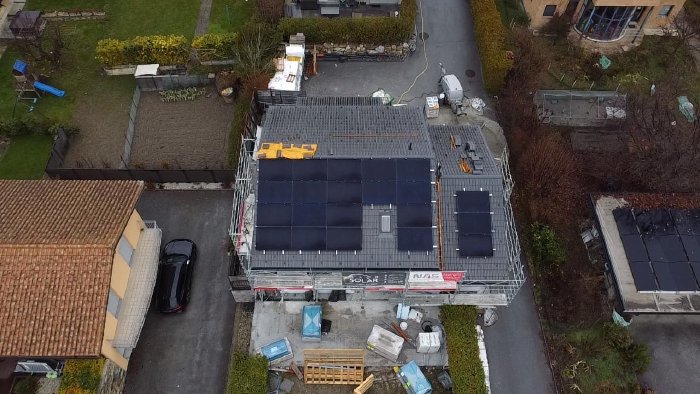 Chantier photovoltaïque Valais