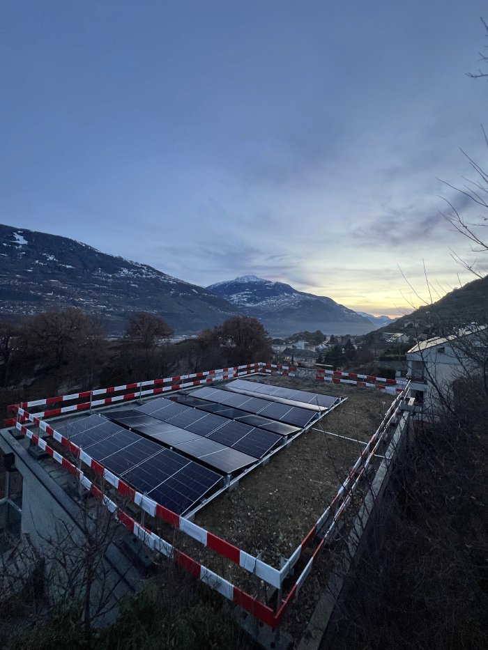 Toiture solaire, installation Glob-Solar Valais