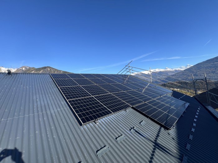 Toiture solaire résidentielle Valais